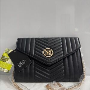 Brand New Badgley Mischka Black Quilted Shoulder Bag